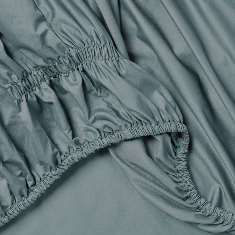 slide 4 of 4, King 800 Thread Count 4pc Hotel Collection Sheet Set Single Baratta Slate Blue - Threshold™, 4 ct