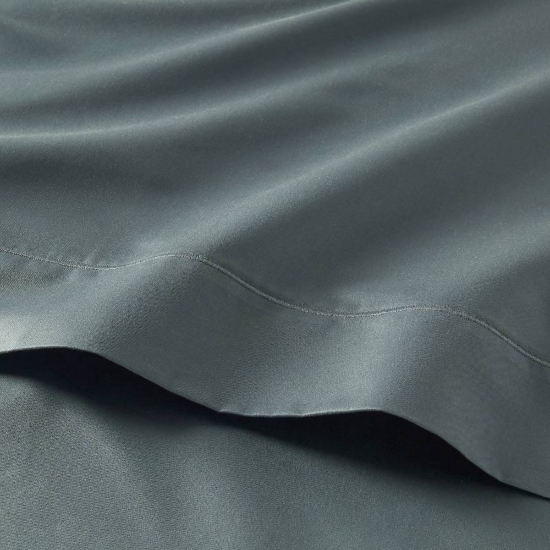 slide 3 of 4, Twin/Twin XL 800 Thread Count 4pc Hotel Collection Sheet Set Single Baratta Slate Blue - Threshold™, 4 ct