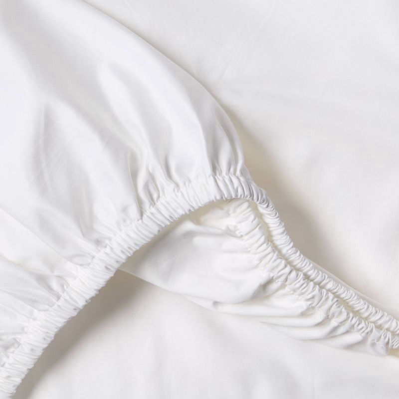 slide 4 of 4, King 800 Thread Count 4pc Hotel Collection Sheet Set Double Baratta Light Gray Hem - Threshold™, 4 ct