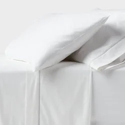 King 800 Thread Count 4pc Hotel Collection Sheet Set Double Baratta Light Gray Hem - Threshold™