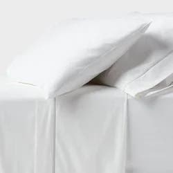 King 800 Thread Count 4pc Hotel Collection Sheet Set Double Baratta Light Gray Hem - Threshold™