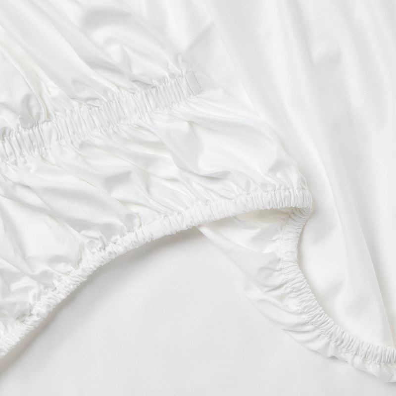 slide 4 of 4, King 800 Thread Count 4pc Hotel Collection Sheet Set Double Baratta Slate Blue Hem - Threshold™, 4 ct