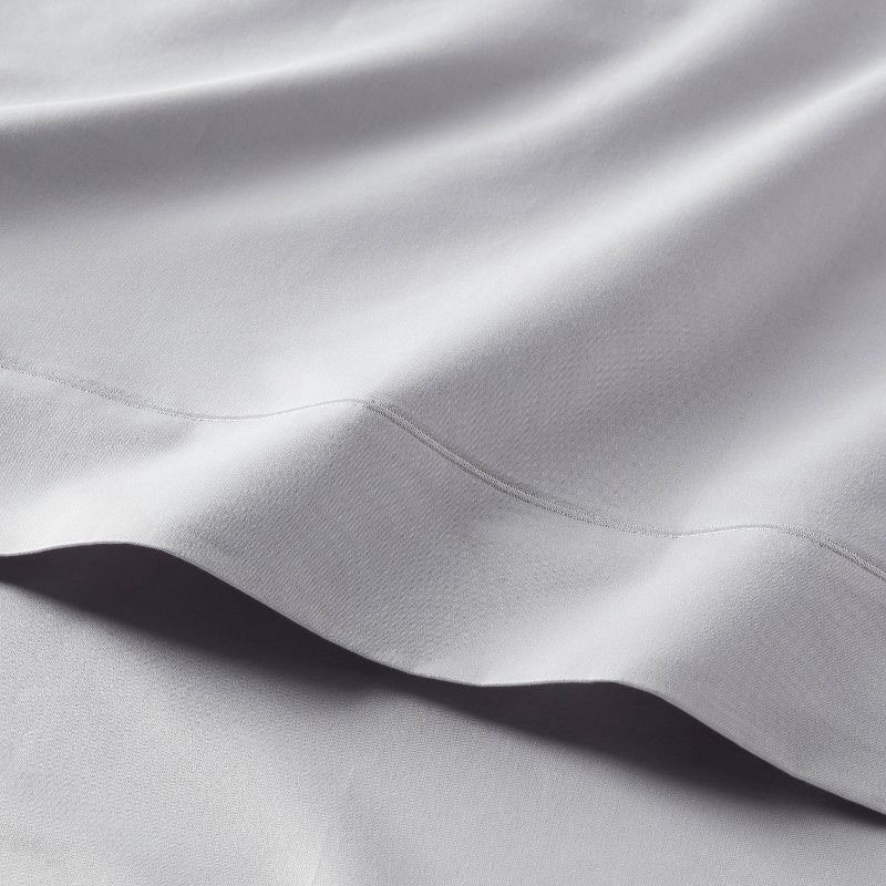 slide 3 of 4, Queen 800 Thread Count 4pc Hotel Collection Sheet Set Single Baratta Light Gray - Threshold™, 4 ct