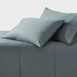 Queen 800 Thread Count 4pc Hotel Collection Sheet Set Single Baratta Slate Blue - Threshold™
