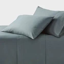 Queen 800 Thread Count 4pc Hotel Collection Sheet Set Single Baratta Slate Blue - Threshold™