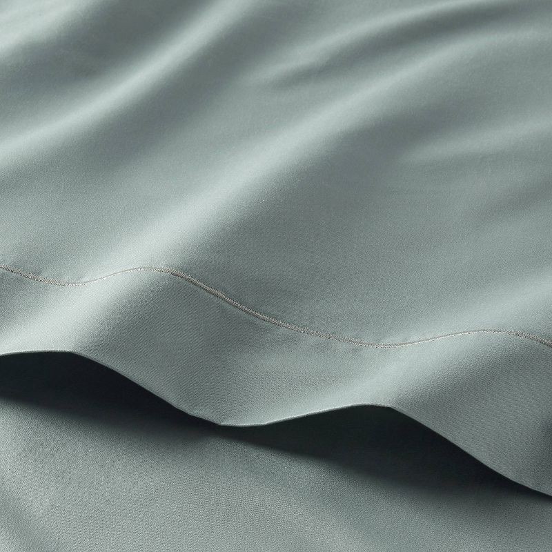 slide 3 of 4, Queen 800 Thread Count 4pc Hotel Collection Sheet Set Single Baratta Light Teal Green - Threshold™, 4 ct