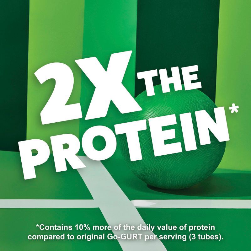 slide 2 of 9, Go-GURT Protein Strawberry Yogurt - 16oz/8ct Tubes, 8 ct; 16 oz