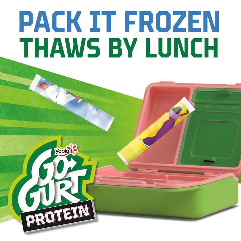 slide 4 of 9, Go-GURT Protein Strawberry Yogurt - 16oz/8ct Tubes, 8 ct; 16 oz