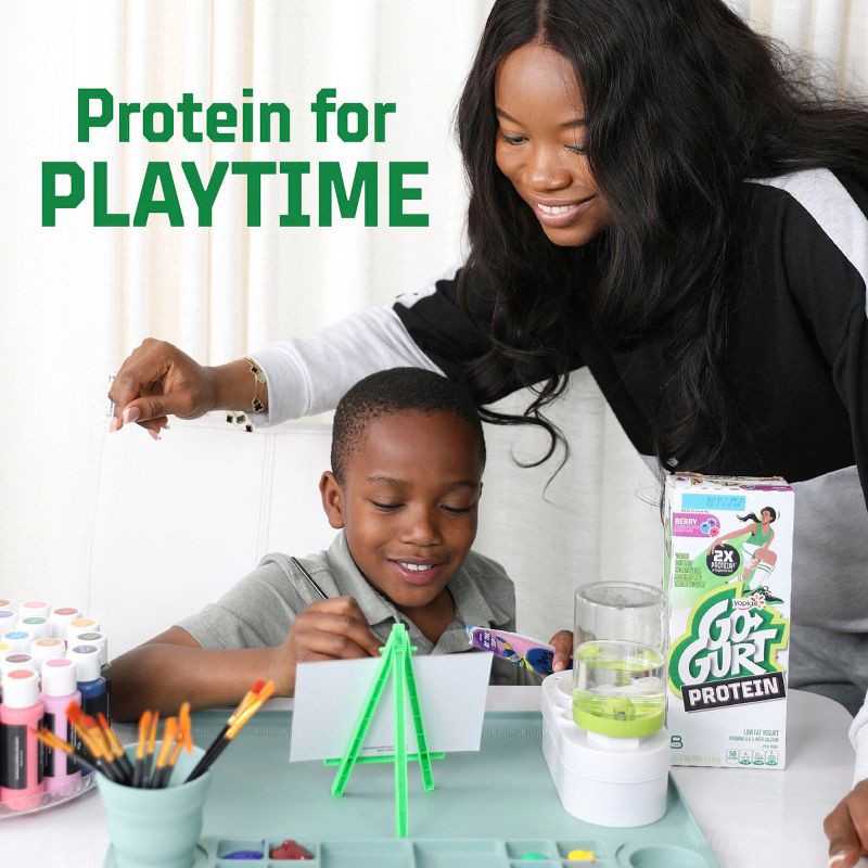 slide 6 of 9, Go-GURT Protein Strawberry Yogurt - 16oz/8ct Tubes, 8 ct; 16 oz