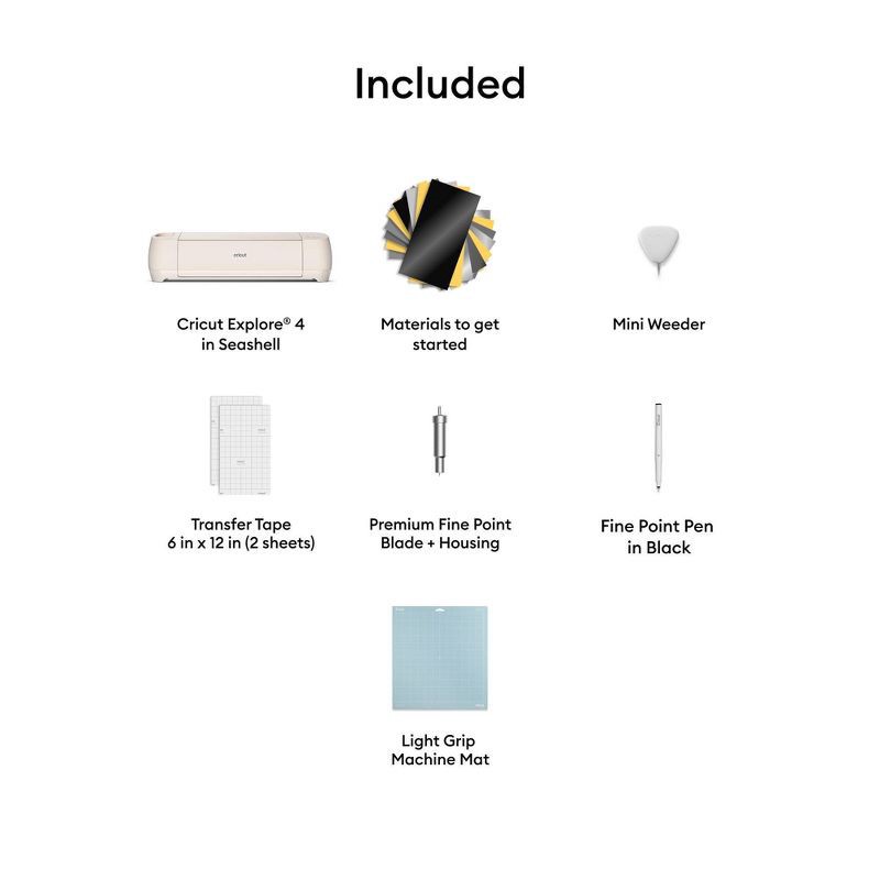 slide 2 of 11, Cricut Explore 4 Electric Die Cutting Tool/Cutting Machine/Seashell, 1 ct