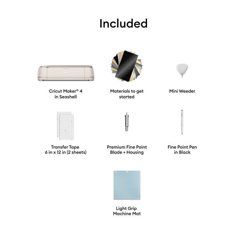 slide 2 of 11, Cricut Maker 4 Electric Die Cutting Tool/Cutting Machine/Seashell, 1 ct