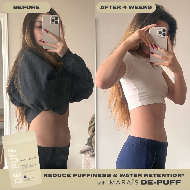 slide 7 of 7, Imarais Beauty De-Puff Anti-Bloat Gummies for Fast Bloating Relief - Vegan and Sugar-Free - 30ct, 30 ct