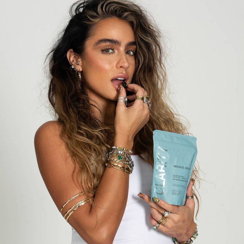 slide 7 of 7, Imarais Beauty Clarity Anti-Blemish Gummies for Clear Complexion - Vegan and Sugar-Free - 30ct, 30 ct