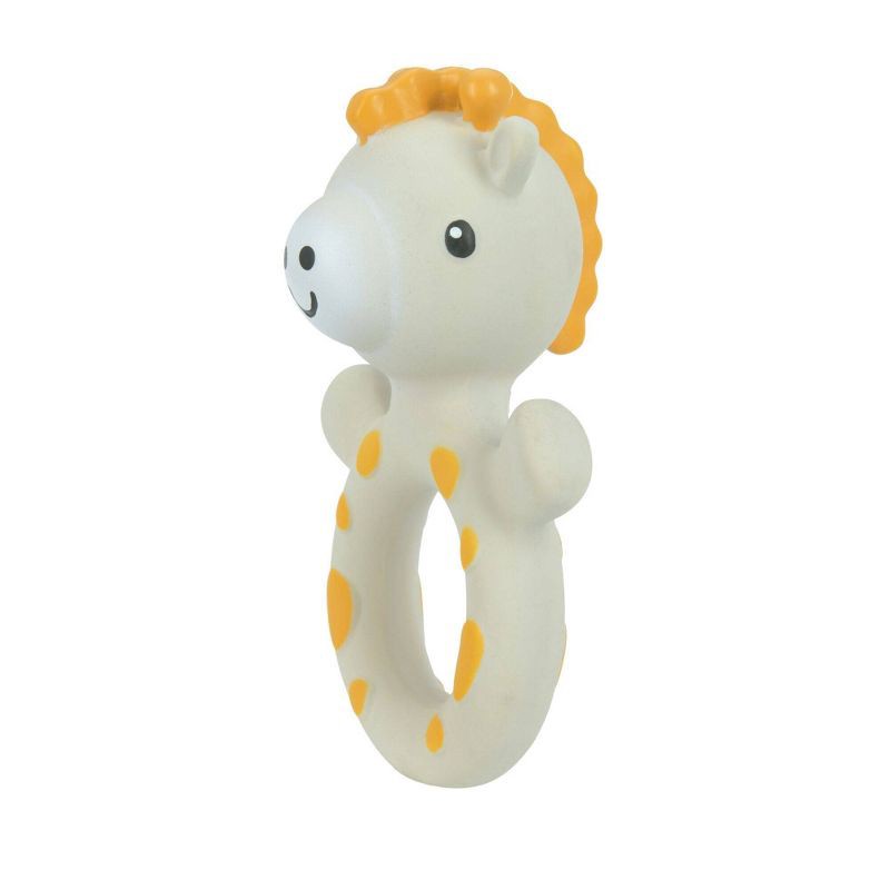 slide 2 of 4, Nuby Natural Rubber Teether - Giraffe, 1 ct