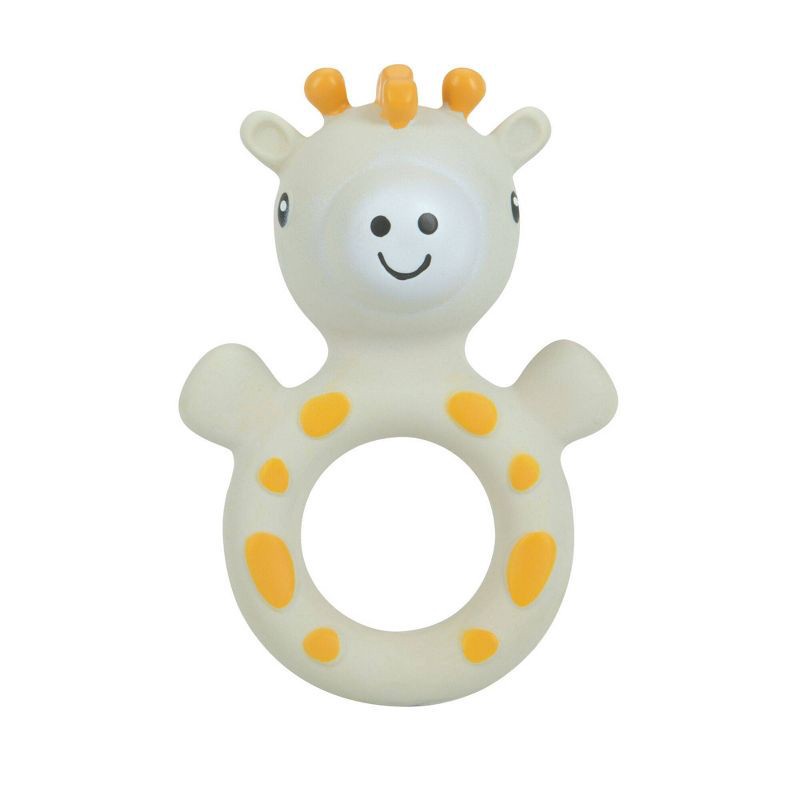 slide 1 of 4, Nuby Natural Rubber Teether - Giraffe, 1 ct