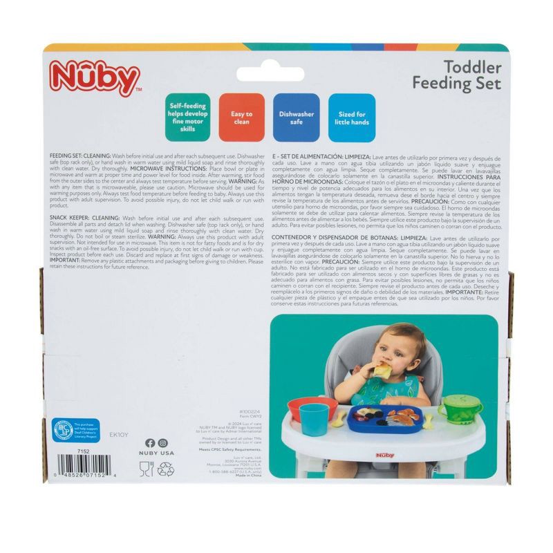slide 9 of 9, Nuby 6pc Toddler Feeding Set, 6 ct