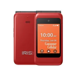 Consumer Cellular Iris Easy Flip (8GB) - Red