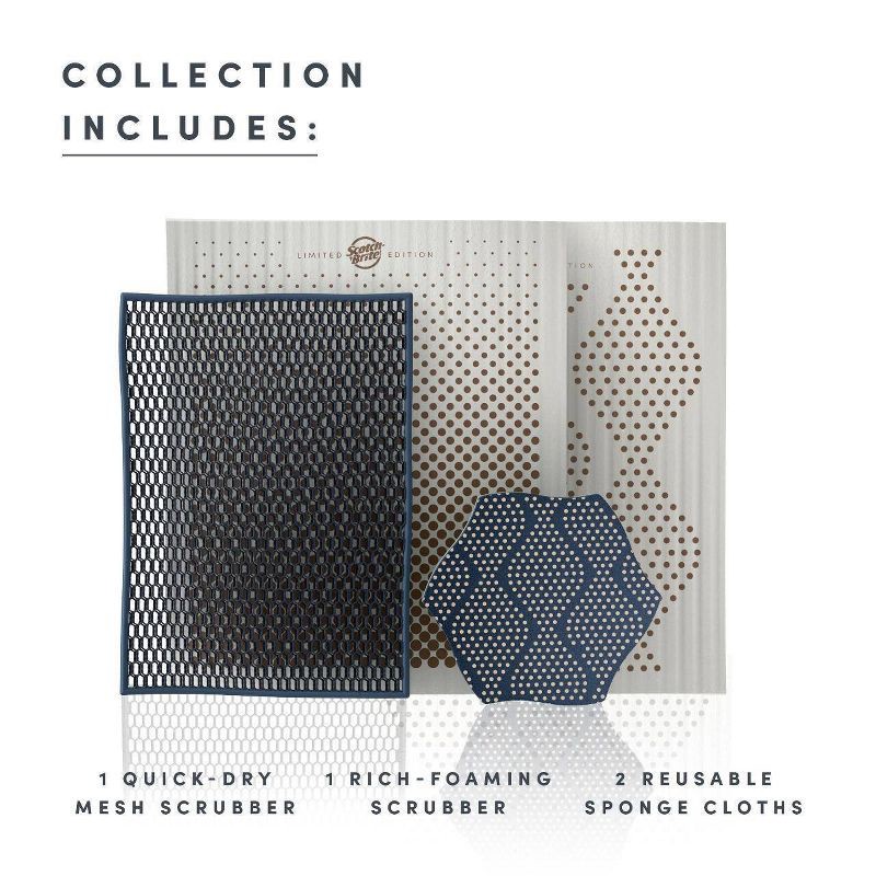 slide 3 of 12, Scotch-Brite Scrub and Wipe - 4ct, 4 ct