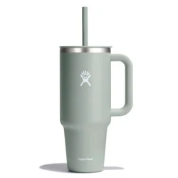 Hydro Flask 40oz All Around Travel Straw Tumbler - Agave: Double-Wall, BPA-Free, Vacuum-Insulated