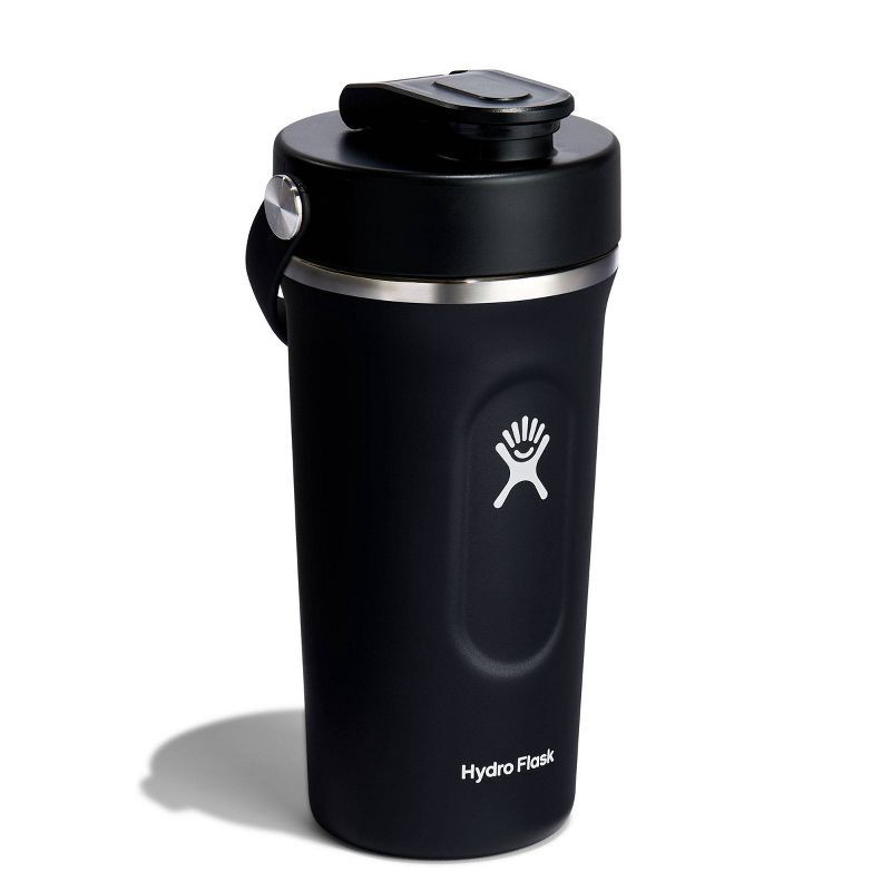 slide 2 of 7, Hydro Flask 24oz Insulated Shaker Bottle - Black: Double-Wall, BPA-Free, Leakproof, 24 oz