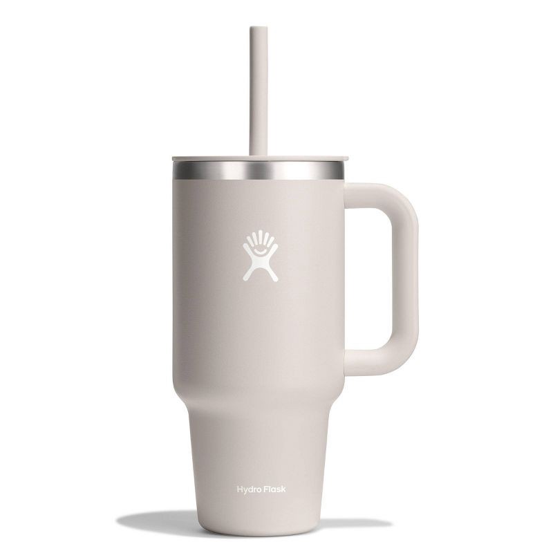 slide 1 of 2, Hydro Flask 32oz All Around Travel Straw Tumbler - Oat: Double-Wall, BPA-Free, Spillproof, 32 oz