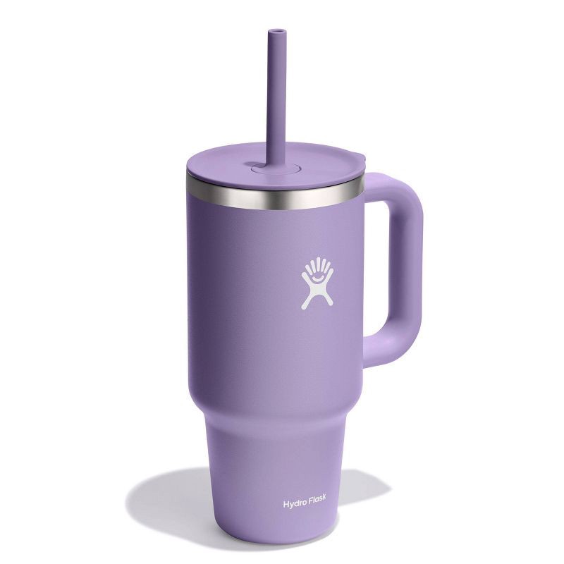 slide 2 of 4, Hydro Flask 32oz All Around Travel Straw Tumbler - Moonshadow: Vacuum-Insulated, BPA-Free, 32 oz