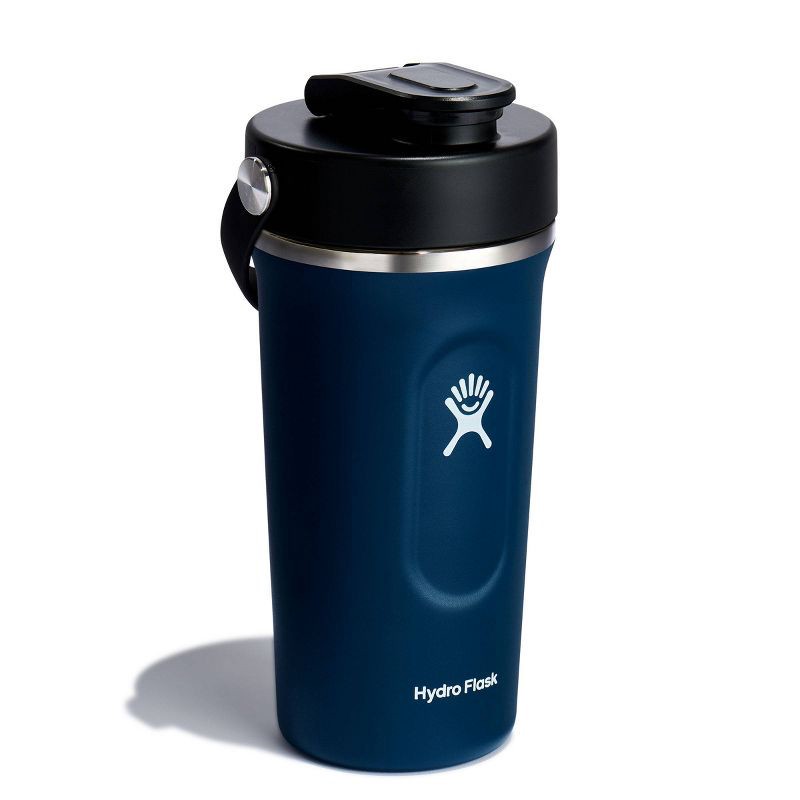 slide 2 of 5, Hydro Flask 24oz Insulated Shaker Bottle - Indigo: Double-Wall, BPA-Free, Leakproof, 24 oz