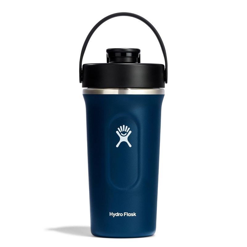 slide 1 of 5, Hydro Flask 24oz Insulated Shaker Bottle - Indigo: Double-Wall, BPA-Free, Leakproof, 24 oz