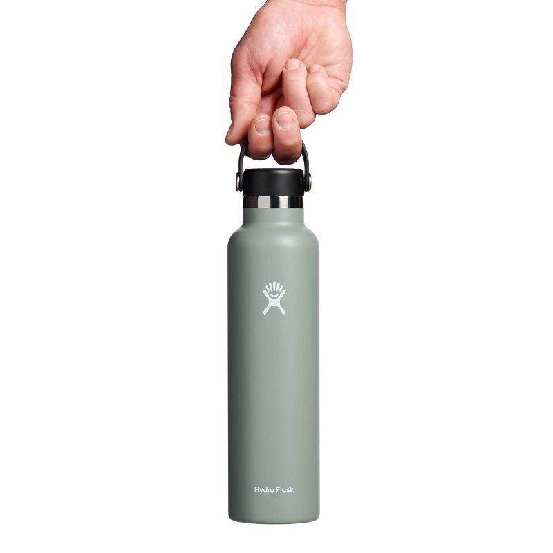 slide 3 of 3, Hydro Flask 24oz Standard Mouth Bottle - Agave: Double-Wall, BPA-Free, Leakproof, 24 oz