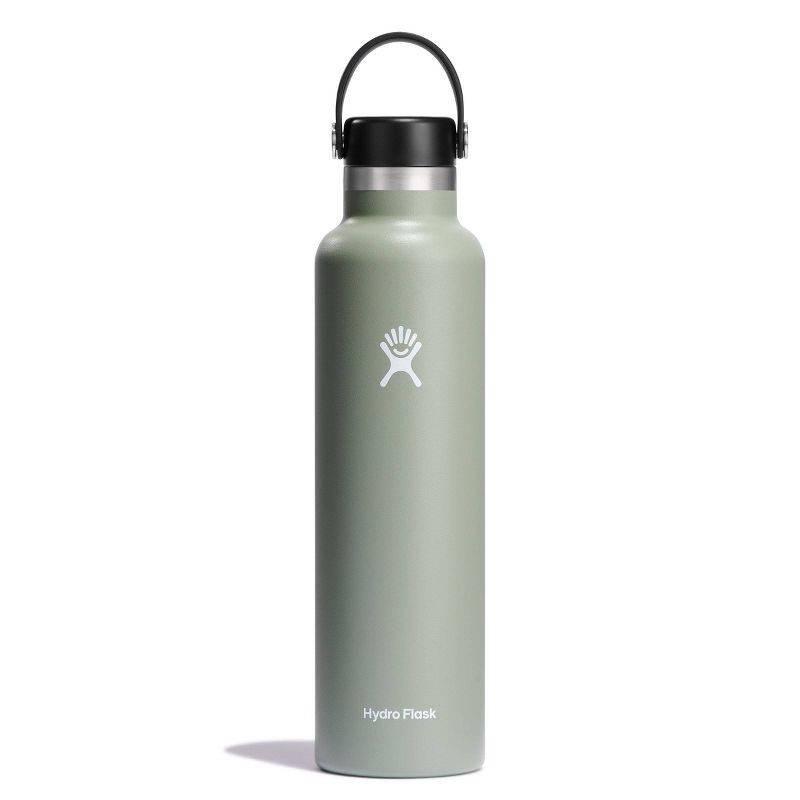 slide 1 of 3, Hydro Flask 24oz Standard Mouth Bottle - Agave: Double-Wall, BPA-Free, Leakproof, 24 oz