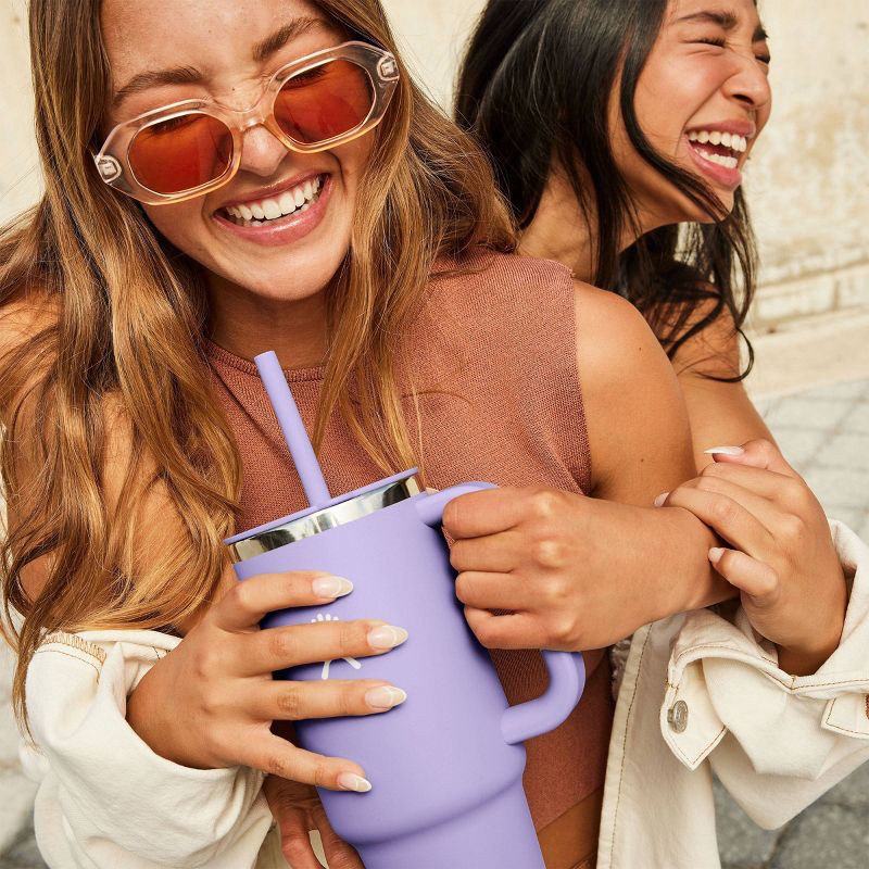 slide 5 of 5, Hydro Flask 40oz All Around Travel Straw Tumbler - Moonshadow: Vacuum-Insulated, BPA-Free, 40 oz