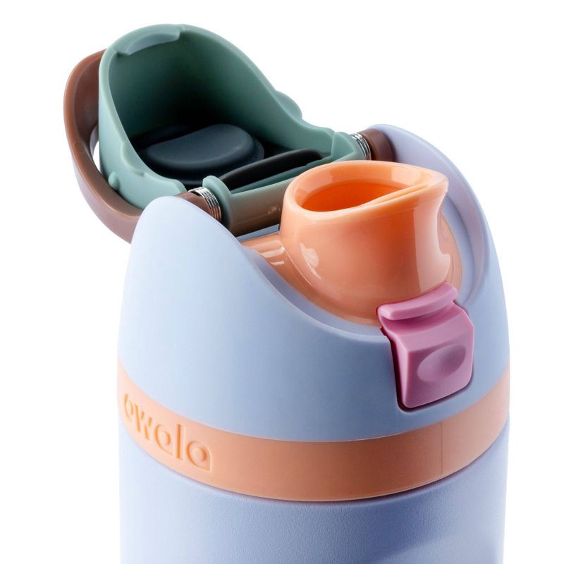 slide 3 of 5, Owala 16oz Kids' FreeSip Stainless Steel Water Bottle - Periwinkle Twinkle, 16 oz