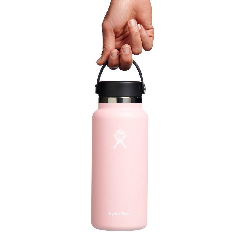 slide 3 of 3, Hydro Flask 32oz Wide Mouth Bottle - Trillium: Vacuum-Insulated, BPA-Free, Leakproof, 32 oz
