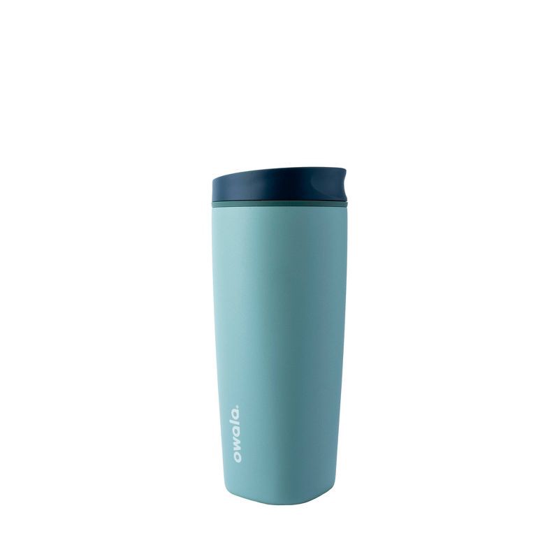 slide 1 of 5, Owala 20oz SmoothSip Slider Stainless Steel Travel Mug - Misty Meadow, 20 oz