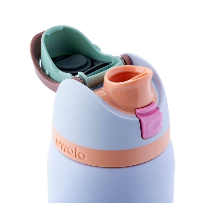 slide 3 of 5, Owala 32oz FreeSip Stainless Steel Water Bottle - Periwinkle Twinkle, 32 oz