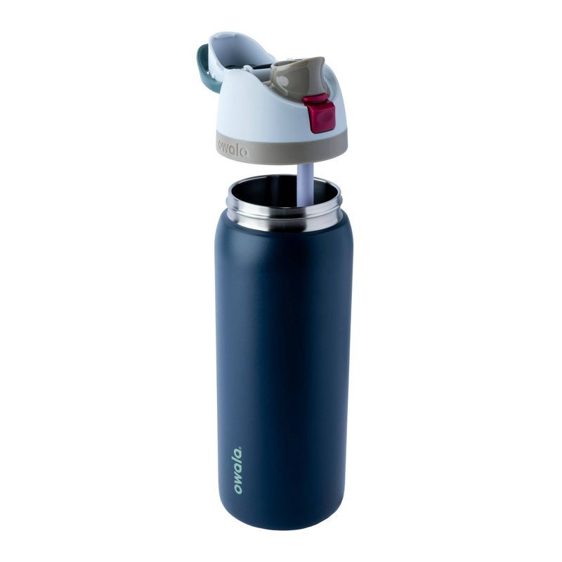 slide 2 of 5, Owala 32oz FreeSip Stainless Steel Water Bottle - Navy Nights, 32 oz