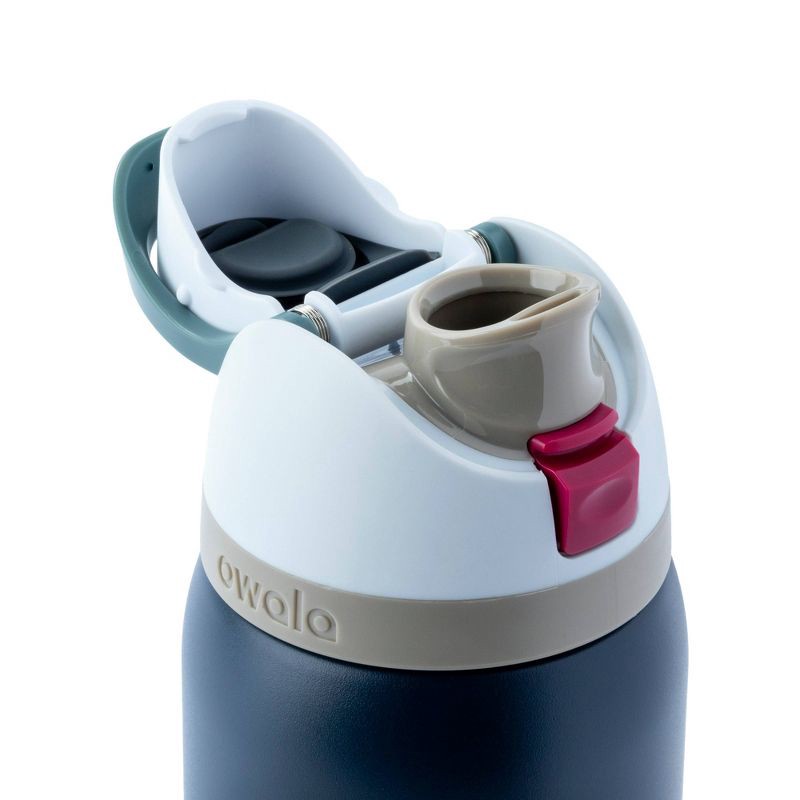 slide 3 of 5, Owala 32oz FreeSip Stainless Steel Water Bottle - Navy Nights, 32 oz