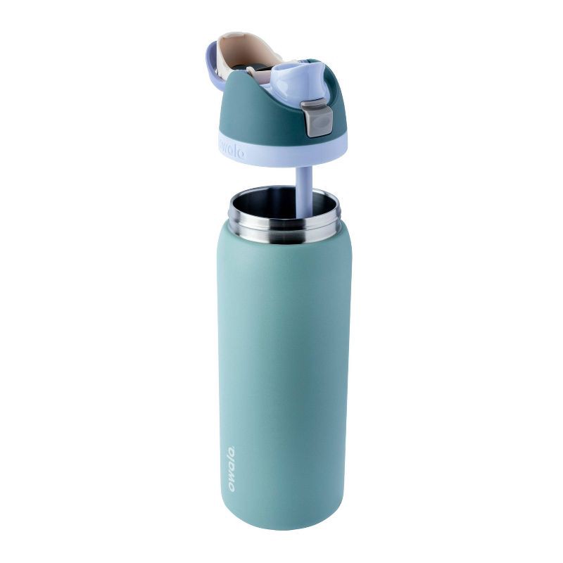 slide 2 of 5, Owala 32oz FreeSip Stainless Steel Water Bottle - Misty Meadows, 32 oz