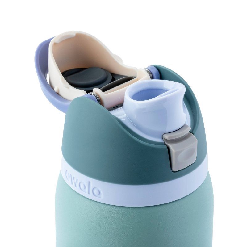slide 3 of 5, Owala 32oz FreeSip Stainless Steel Water Bottle - Misty Meadows, 32 oz