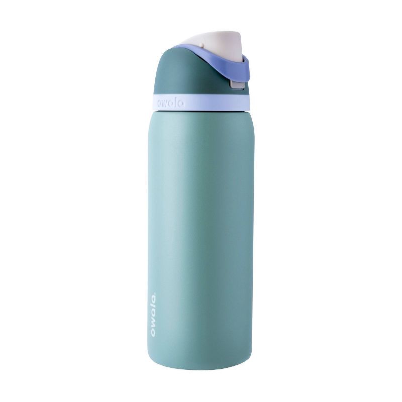 slide 1 of 5, Owala 32oz FreeSip Stainless Steel Water Bottle - Misty Meadows, 32 oz
