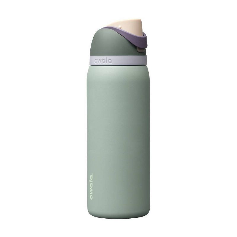 slide 1 of 5, Owala 32oz FreeSip Stainless Steel Water Bottle - Misty Meadows, 32 oz
