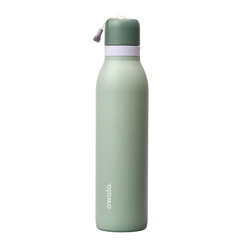 slide 1 of 8, Owala 24oz FreeSip Twist Stainless Steel Water Bottle – Misty Meadow, 24 oz