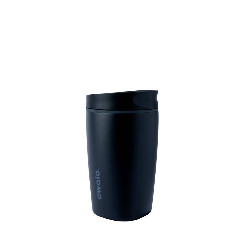 slide 1 of 5, Owala 12oz SmoothSip Slider Stainless Steel Coffee Mug - Very Very Dark, 12 oz