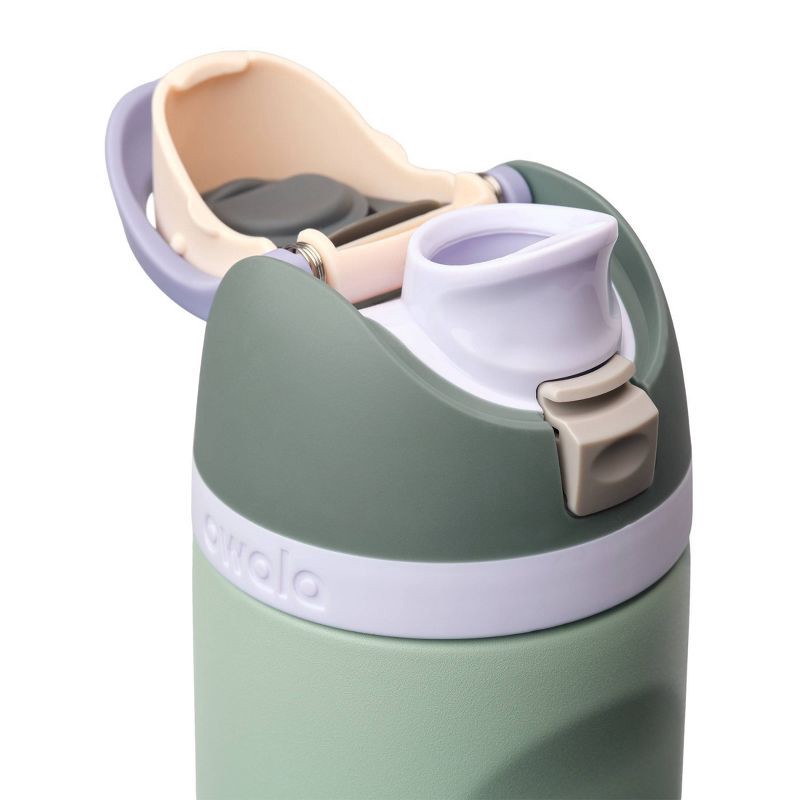 slide 3 of 5, Owala 24oz FreeSip Stainless Steel Water Bottle - Misty Meadow, 24 oz