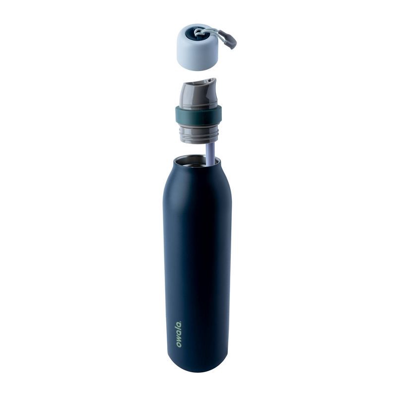 slide 2 of 8, Owala 24oz FreeSip TWIST Stainless Steel Water Bottle - Navy Nights, 24 oz