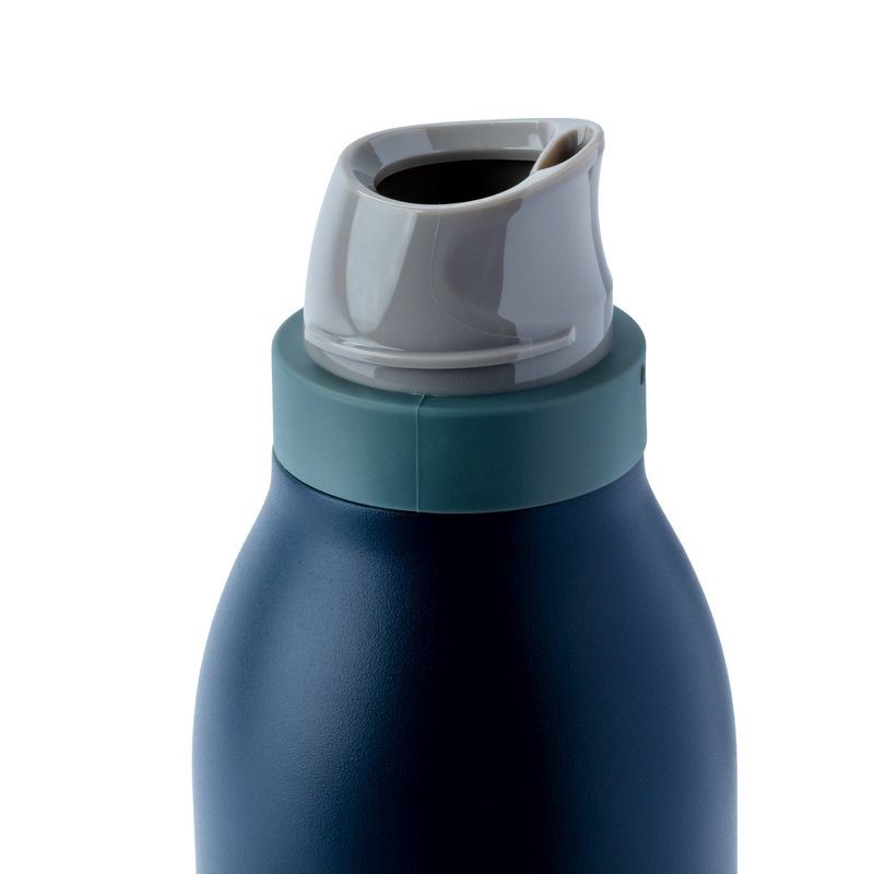slide 3 of 8, Owala 24oz FreeSip TWIST Stainless Steel Water Bottle - Navy Nights, 24 oz