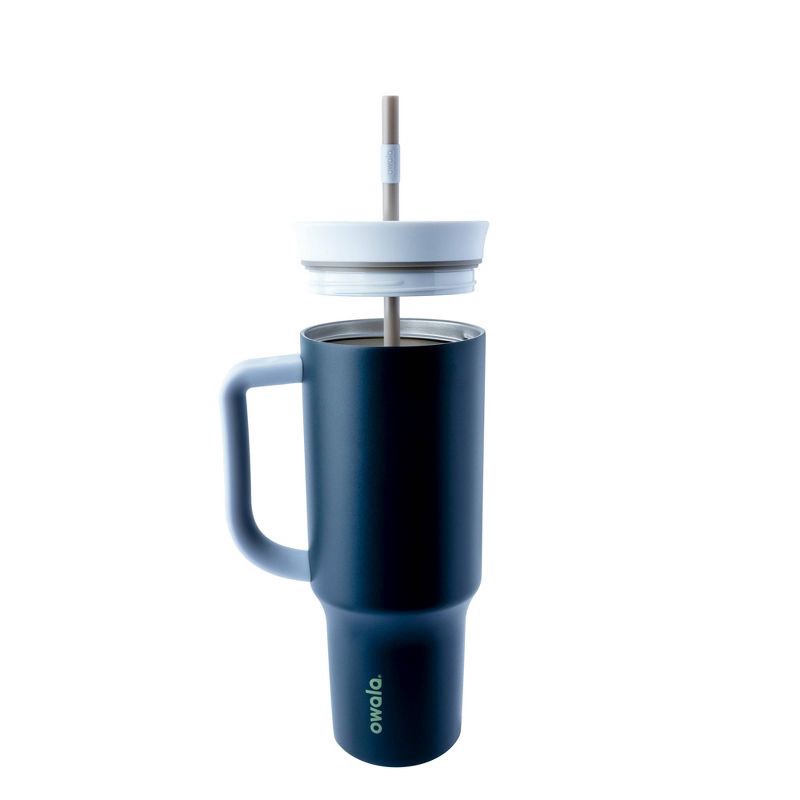 slide 2 of 5, Owala 40oz Stainless Steel Straw Tumble - Navy Nights, 40 oz