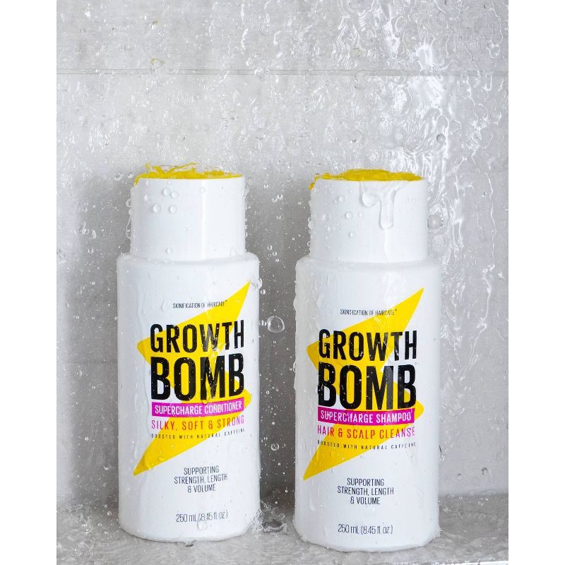 slide 4 of 10, Growth Bomb SuperCharge Shampoo - 250ml, 250 ml