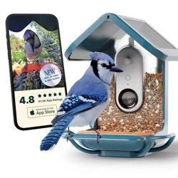 Bird Buddy Birdbuddy Pro Solar Smart Bird Feeder + Perch Extender
