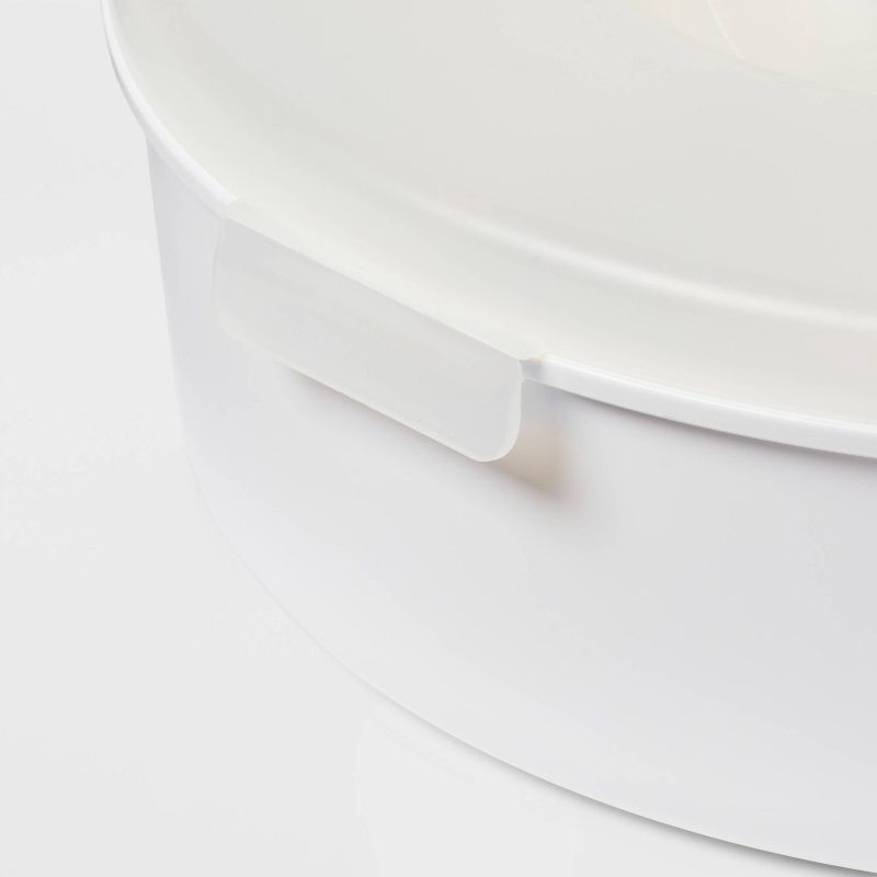 slide 4 of 4, Large Round Packable Serving Set White - Sun Squad™, 1 ct